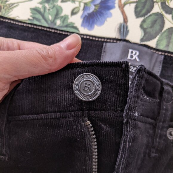 Banana Republic Black high-rise ankle-length petite slim corduroy pants - Picture 5 of 15